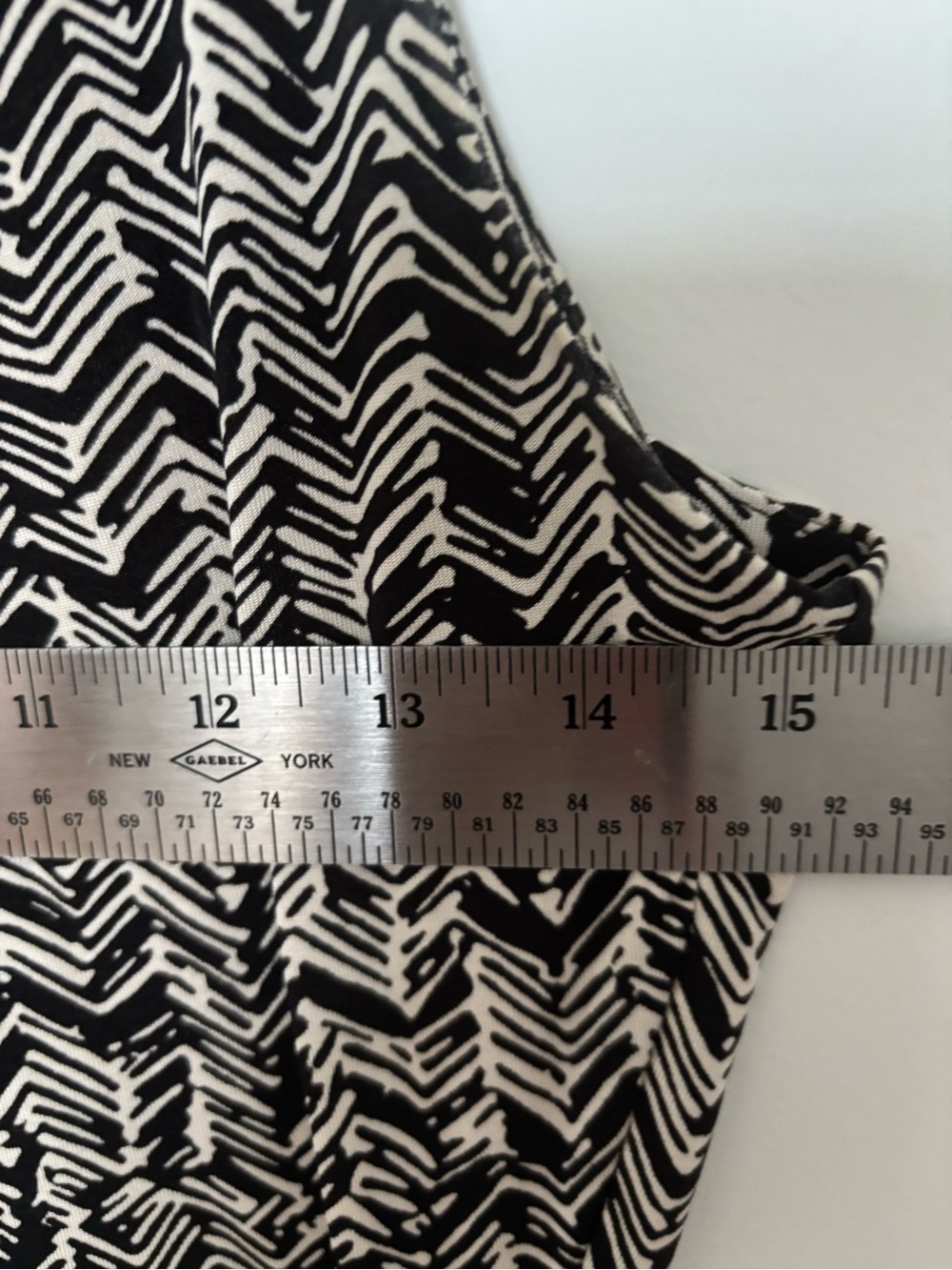 Mango Black and White Chevron Dress - Size Medium - Picture 5 of 5